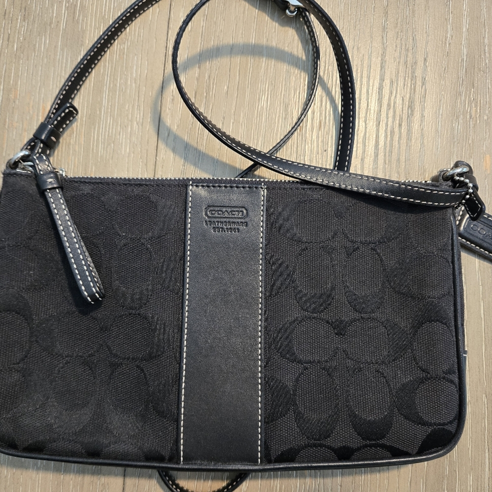 Coach Black Signature Crossbody Bag